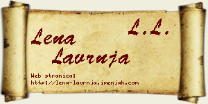Lena Lavrnja vizit kartica